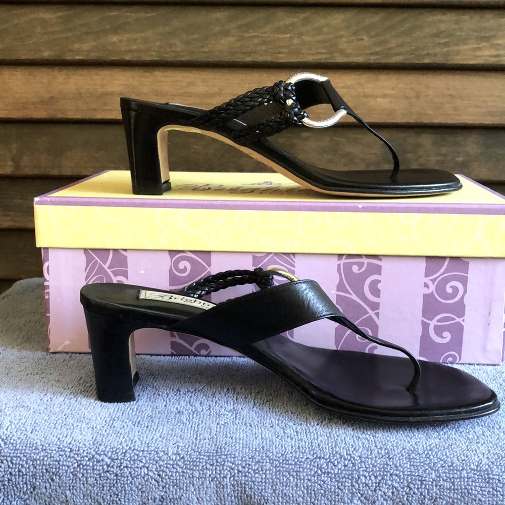 Vintage Brighton Tawny Black Madras Sandal - Picture 5 of 6
